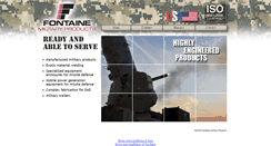 Desktop Screenshot of fontainemilitary.com